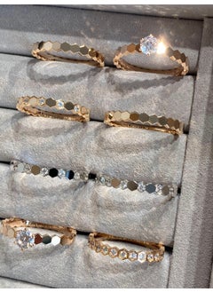 CNC Luxury Beehive Ring Rose Gold Pave Diamond No diamond version white gold does not support 7 days no reason