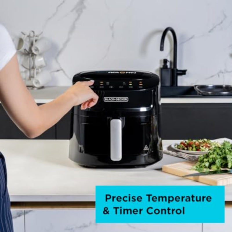 8-in-1 Digital Air Fryer with Window, 7.2L Large Capacity, 1800W, Rapid Air Technology, LED Touch Display, Dehydrate Function, Dishwasher Safe Basket, Cool-Touch Handle - AF7210-B5 - Image 3