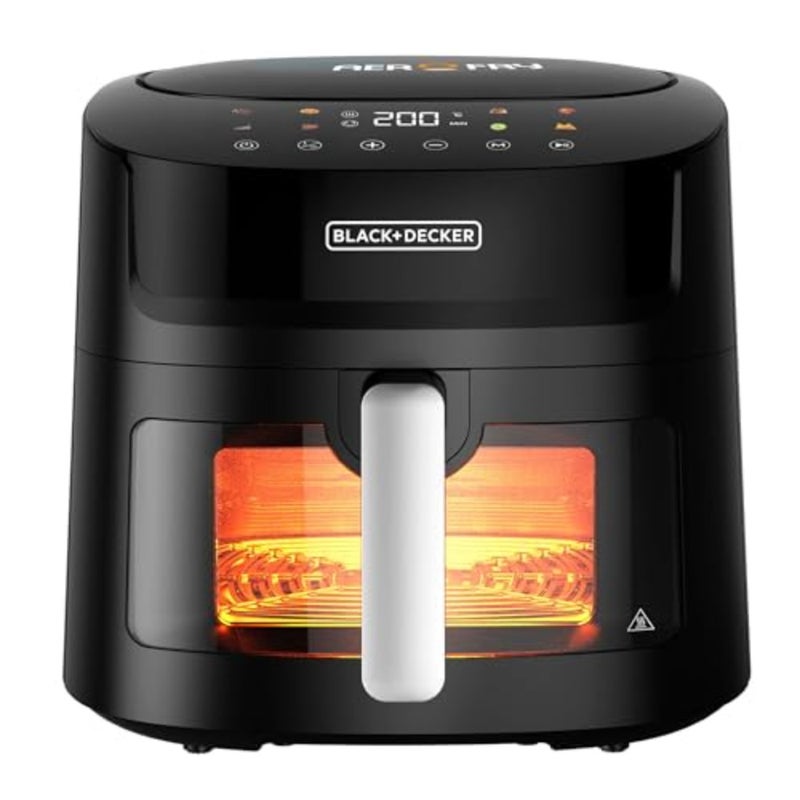 8-in-1 Digital Air Fryer with Window, 7.2L Large Capacity, 1800W, Rapid Air Technology, LED Touch Display, Dehydrate Function, Dishwasher Safe Basket, Cool-Touch Handle - AF7210-B5 - Image 1