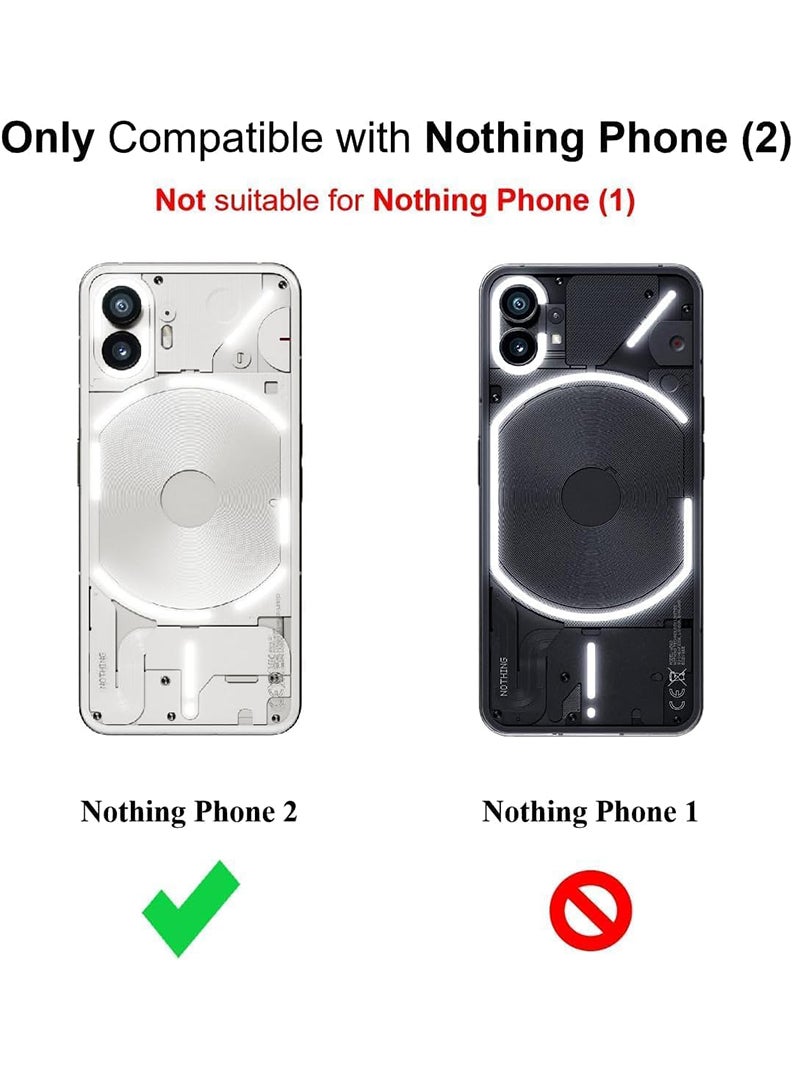 Theodor Nothing 2 Clear Case, Shock-Absorption TPU Cell Phone Cover with Reinforced Corners, Soft Flexible & Crystal Clear Protective Bumper Case - Image 2
