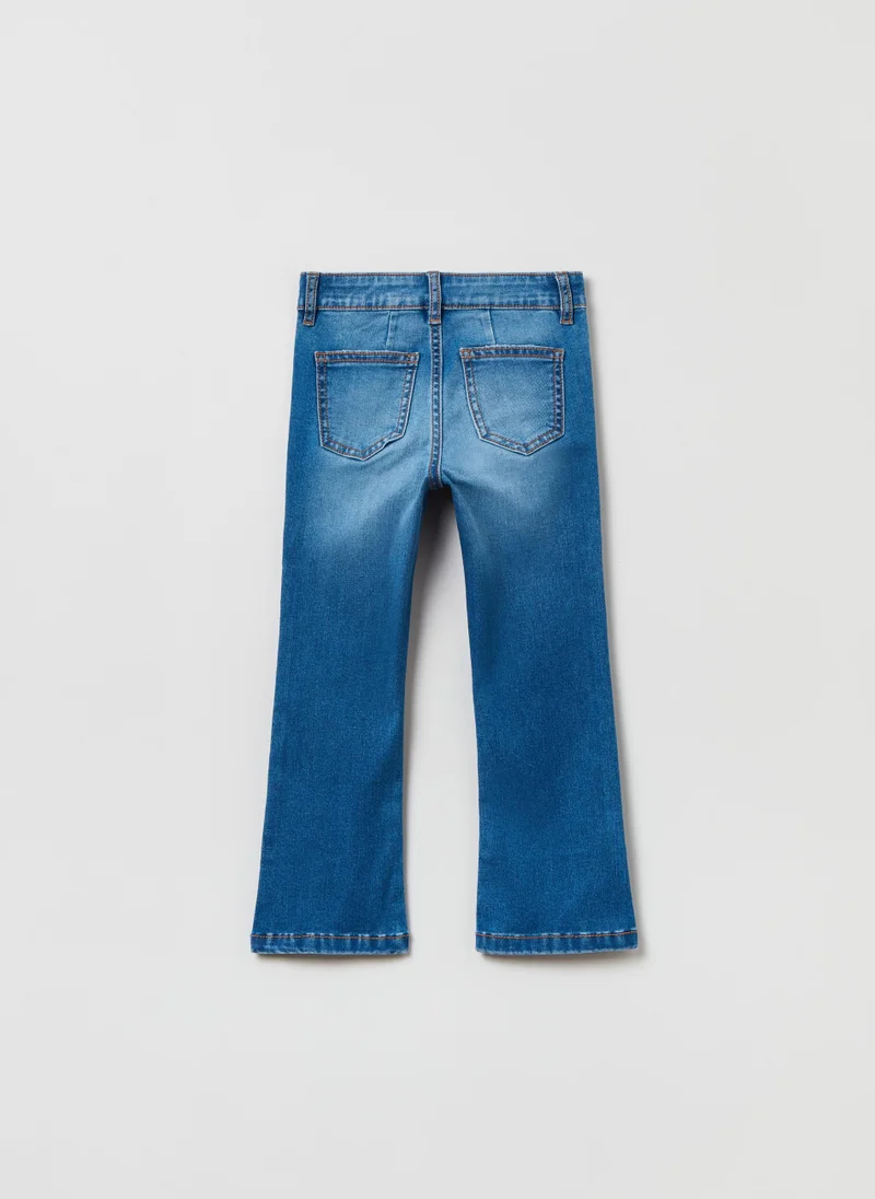 او في اس OVS Flare-Fit Jeans With Five Pockets