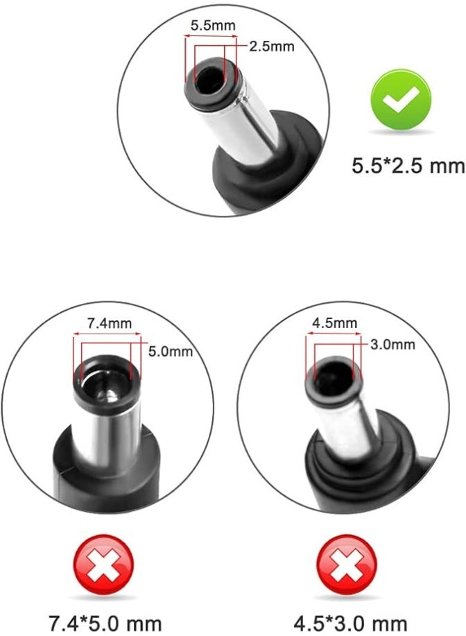 Terabyte 120W 19.5V 6.15A AC Charger Compatiable for MSI Gaming Notebook A12-120P1A A15-120P1A ADP-120MH D MSI GP60 GE60 GE62 GE70 GT640 GT725 CX62 GL62 GE70K Z370 Laptop Power Supply Cord - Image 4