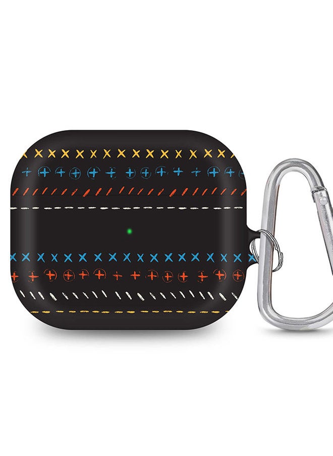 Stylizedd - StylePods Case for Airpods 3rd Gen Case With Anti-Lost Keychain - Basic Math - Image 1