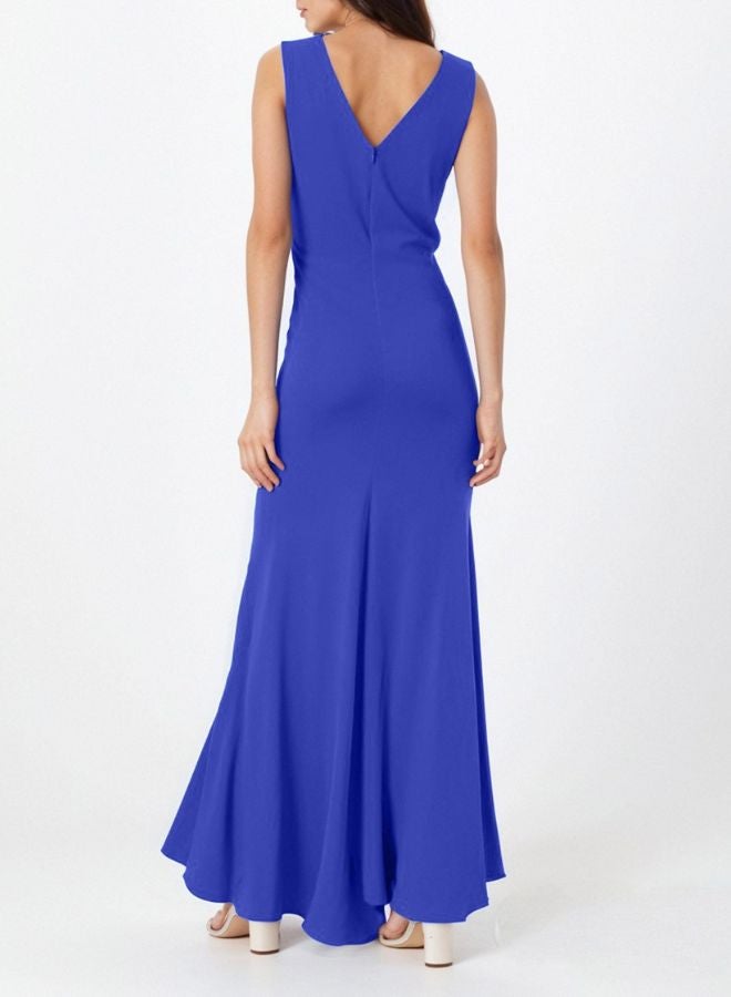 Tepveisoy Fashion Women's Dresses Evening Gowns Twisted Ruffled Fishtail Bridesmaid Dress Long Skirt  - Image 3