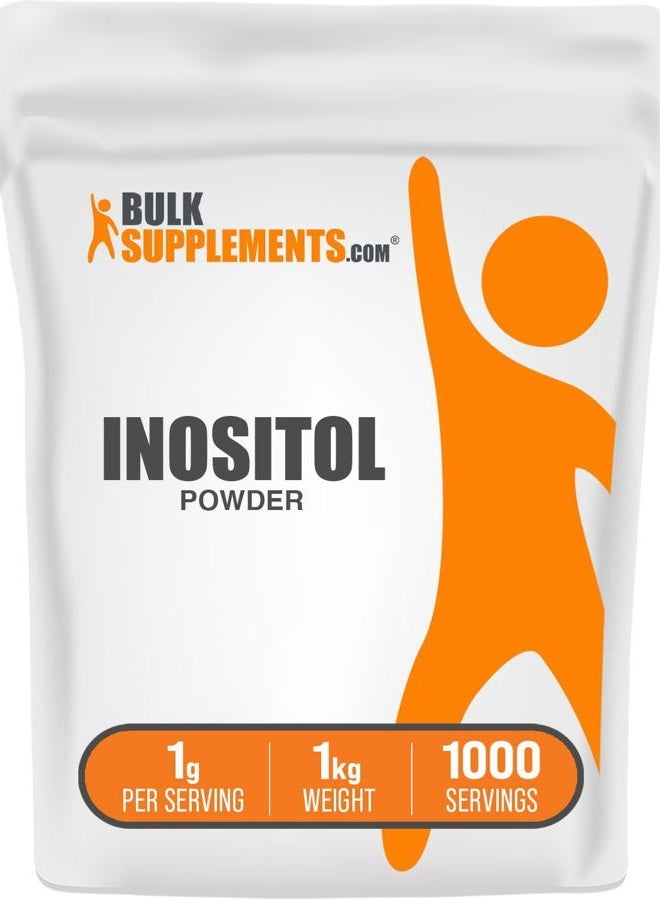BULKSUPPLEMENTS.COM Inositol Powder - Vitamin B8 Supplement for Antioxidants & Liver Support - Unflavored, Gluten Free - 500mg per Serving, 2000 Servings (1 Kilogram - 2.2 lbs) - Image 1