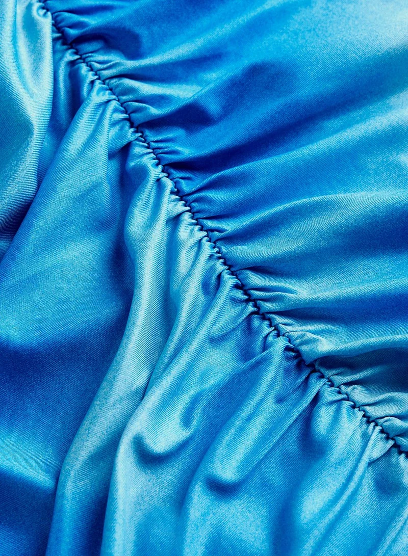H&M Azure Ruched Dress