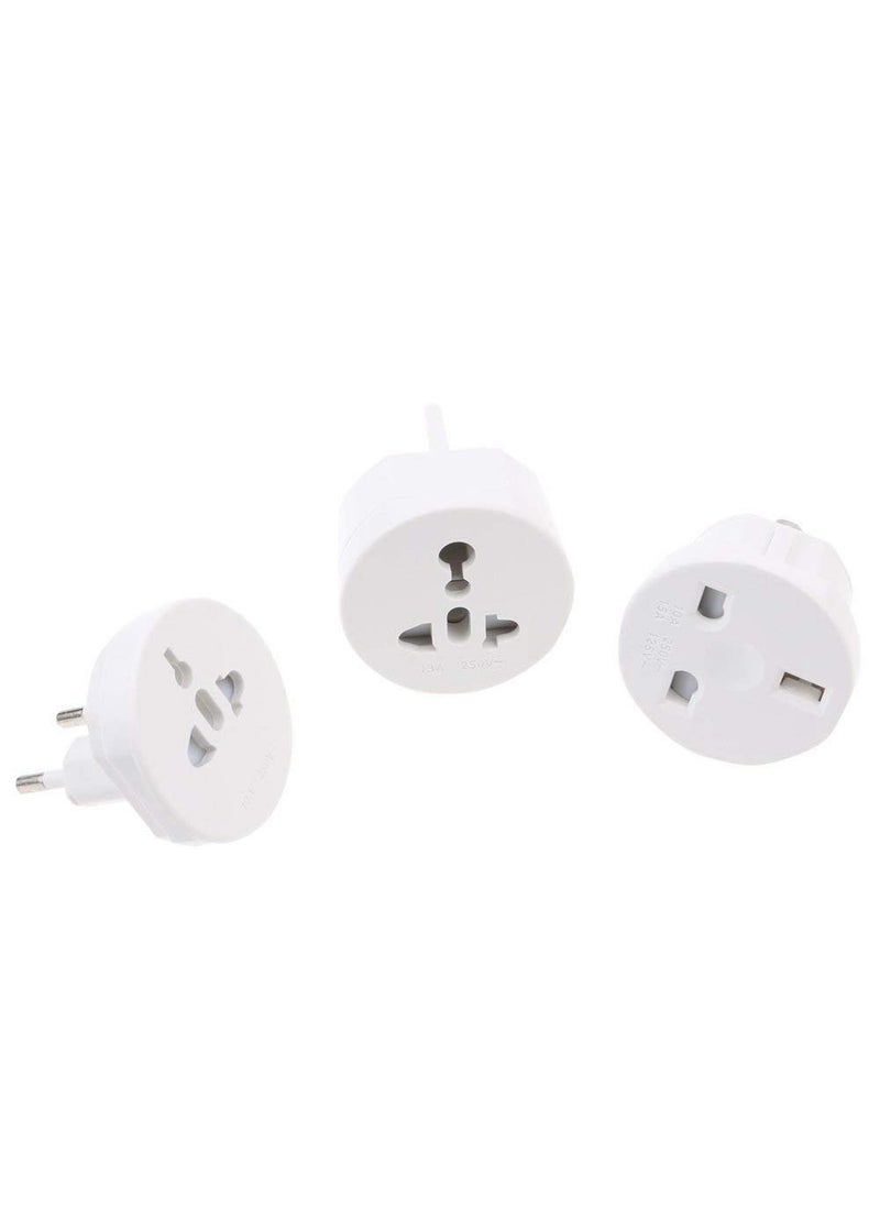 HI PLASST PINS N PLUGS HiPLASST International All in One Universal Travel Adapter EuropeUKUSChinaIndia Universal Worldwide Charger Plug for Phone Laptop Mobile Round Universal Travel Adapter  - Image 4