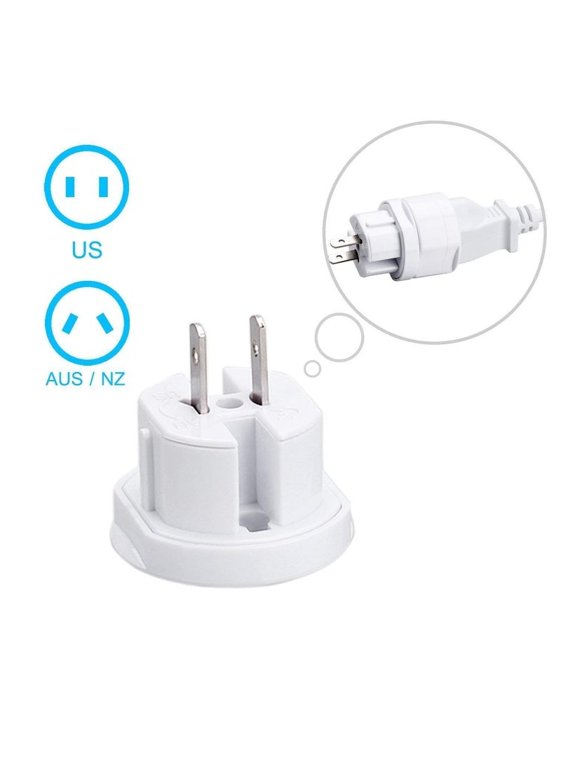 HI PLASST PINS N PLUGS HiPLASST International All in One Universal Travel Adapter EuropeUKUSChinaIndia Universal Worldwide Charger Plug for Phone Laptop Mobile Round Universal Travel Adapter  - Image 5