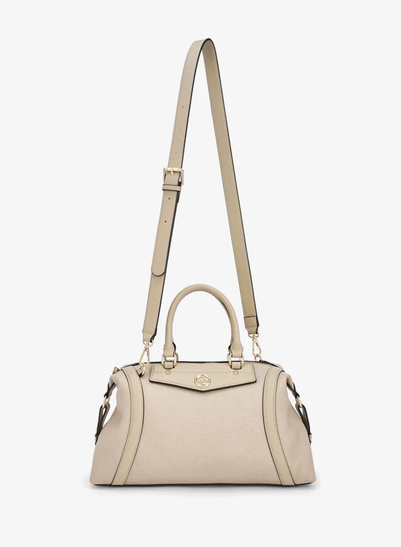 سيليست Monogram Embossed Tote Bag With Detachable Strap