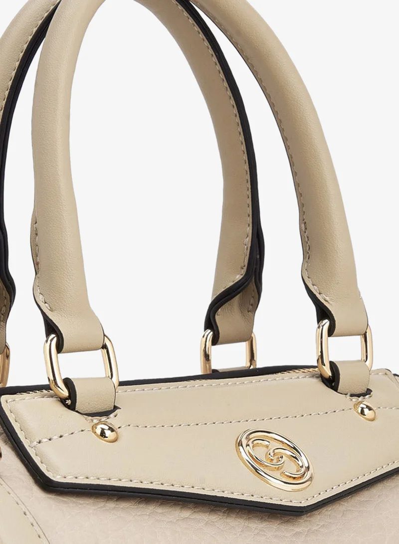Celeste  Monogram Embossed Tote Bag With Detachable Strap for Women | Best Price UAE