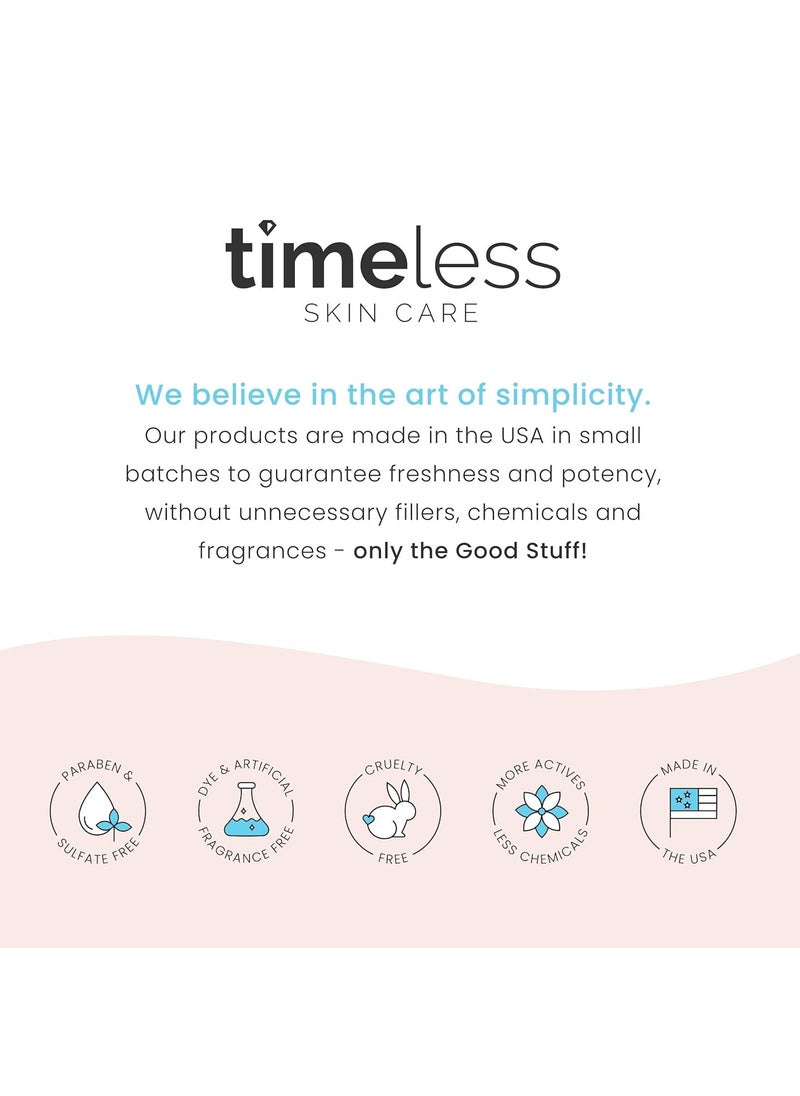 Timeless Skin Care مصل حمض الفيروليك 20% فيتامين سي + هـ للعناية بالبشرة الخالدة - 1 أونصة سائلة - تركيبة خفيفة الوزن وغير دهنية - استخدميه يوميًا لتفتيح البشرة واستعادتها وتصحيحها - يوصى به لجميع أنواع البشرة  - Image 4