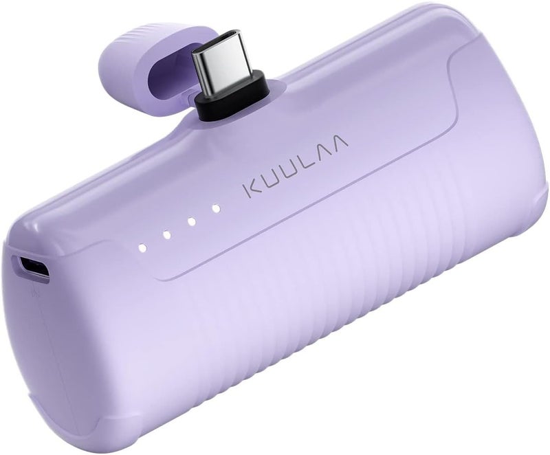 KUULAA Power Bank USB C 4500 mAh, Mini External Battery, Fast Charging Type C Power Bank without Cable, Small But Strong Mobile Phone Portable Chargers Compatible with Samsung, Huawei, USB C Mobile - Image 1