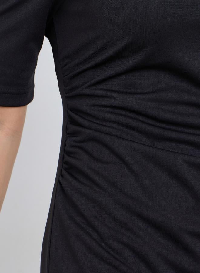 Styli Black Bodycon Maxi Dress - Image 4