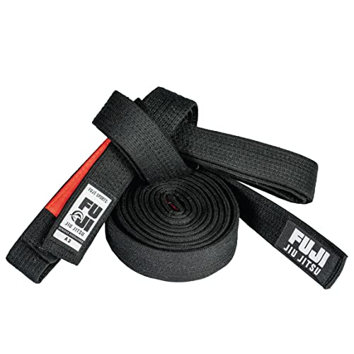 FUJI Premium Pearl Weave BJJ Belt, Jiu Jitsu Black Belt, A3 - Image 1