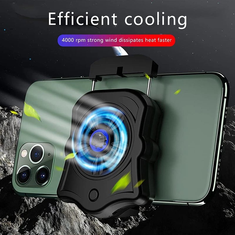 TEOYETTSF Mobile Phone Radiator Holder Cooling Pad Cooler Handphone Fan Holder Gaming Phone Cooler Fan - Image 3