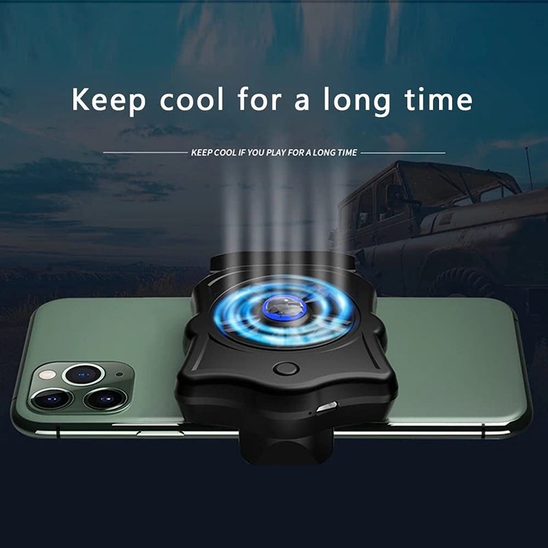 TEOYETTSF Mobile Phone Radiator Holder Cooling Pad Cooler Handphone Fan Holder Gaming Phone Cooler Fan - Image 4