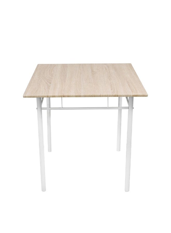 DANUBE HOME Viola 1 + 2 Dining Set - Light Oak | Stylish 2-Seater Dining Room Furniture | Engineered Wood Table & Metal Chairs | Ideal for Small Spaces | Table & Chairs Included - Image 3