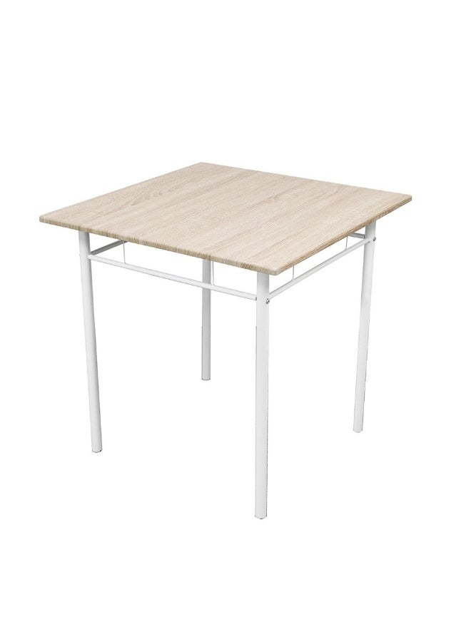 DANUBE HOME Viola 1 + 2 Dining Set - Light Oak | Stylish 2-Seater Dining Room Furniture | Engineered Wood Table & Metal Chairs | Ideal for Small Spaces | Table & Chairs Included - Image 4