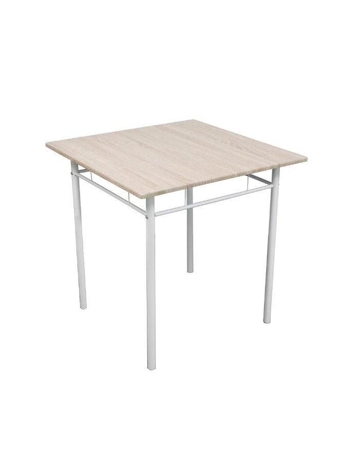 DANUBE HOME Viola 1 + 2 Dining Set - Light Oak | Stylish 2-Seater Dining Room Furniture | Engineered Wood Table & Metal Chairs | Ideal for Small Spaces | Table & Chairs Included - Image 5