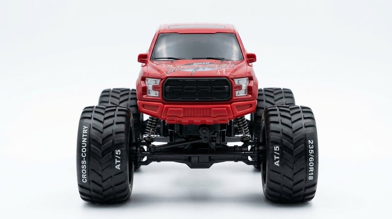 general Red Remote Control Jeep Off-Road Car 27-13 for Kids, 4x4 RC Monster Truck Crawler Toy, 2.4GHz High Speed All Terrain Buggy Vehicle, Outdoor Racing Electric Toys Gift for Boys Girls - Image 4