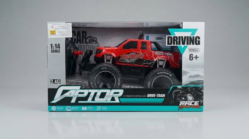 general Red Remote Control Jeep Off-Road Car 27-13 for Kids, 4x4 RC Monster Truck Crawler Toy, 2.4GHz High Speed All Terrain Buggy Vehicle, Outdoor Racing Electric Toys Gift for Boys Girls - Image 2