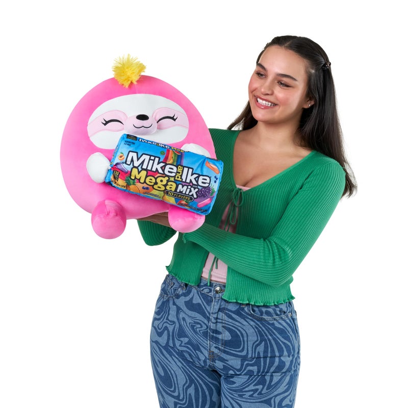Snackles (MikeandIke) Sloth Super Sized 14 inch Collectible Plush by ZURU, Ultra Soft Plush with Real Licensed Brands - Image 3