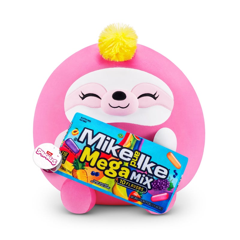 Snackles (MikeandIke) Sloth Super Sized 14 inch Collectible Plush by ZURU, Ultra Soft Plush with Real Licensed Brands - Image 1