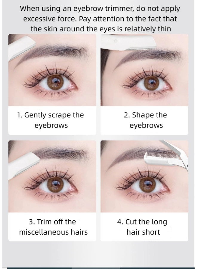 Eyebrows for beginners: safe shaving + fine cutting tools - fine trimming tools suitable for both men and women - Image 4