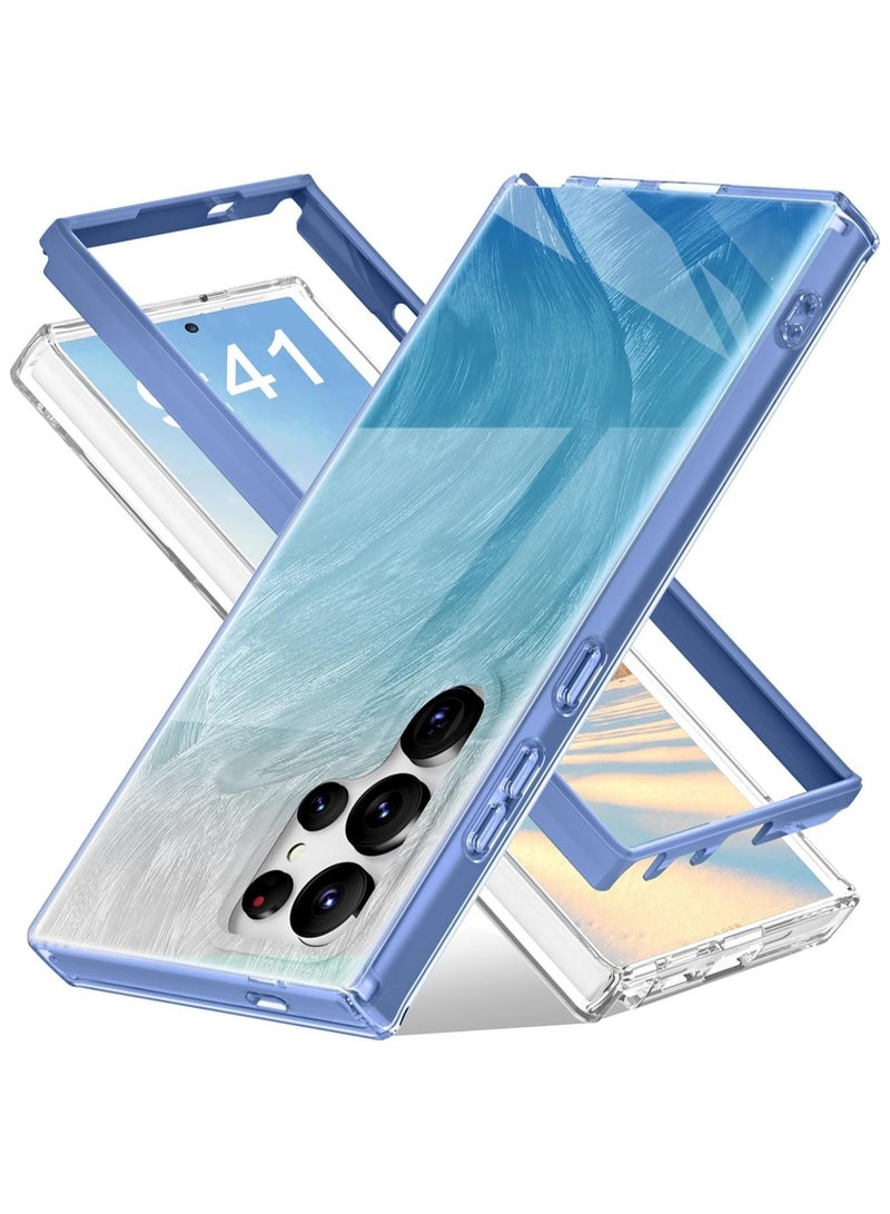 general Galaxy S24 Ultra Phone Case, Full Body Case, Slim Protective Case for Women Transparent Gradient, Anti-Scratch, Shock Absorption - Image 1