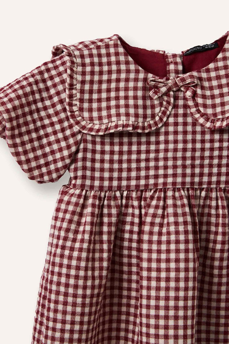 DeFacto Red BabyGirl Baby Girl Muslin Dress Casual - Image 2
