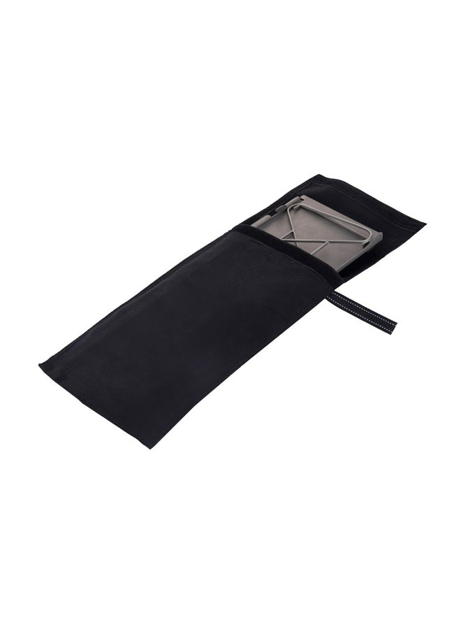 دي بي تي، مركاب نار تيتانيوم، شواية فحم شواء صغيرة محمولة للنزهات والشواء، رصاصي، مقاس 25*35*13 سم - Image 5