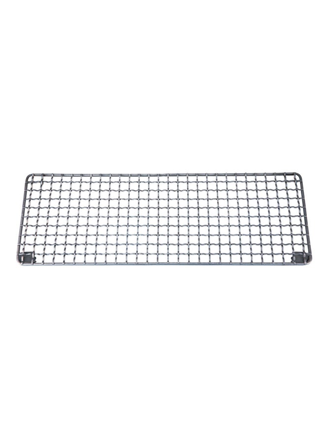 دي بي تي، مركاب نار تيتانيوم، شواية فحم شواء صغيرة محمولة للنزهات والشواء، رصاصي، مقاس 25*35*13 سم - Image 3