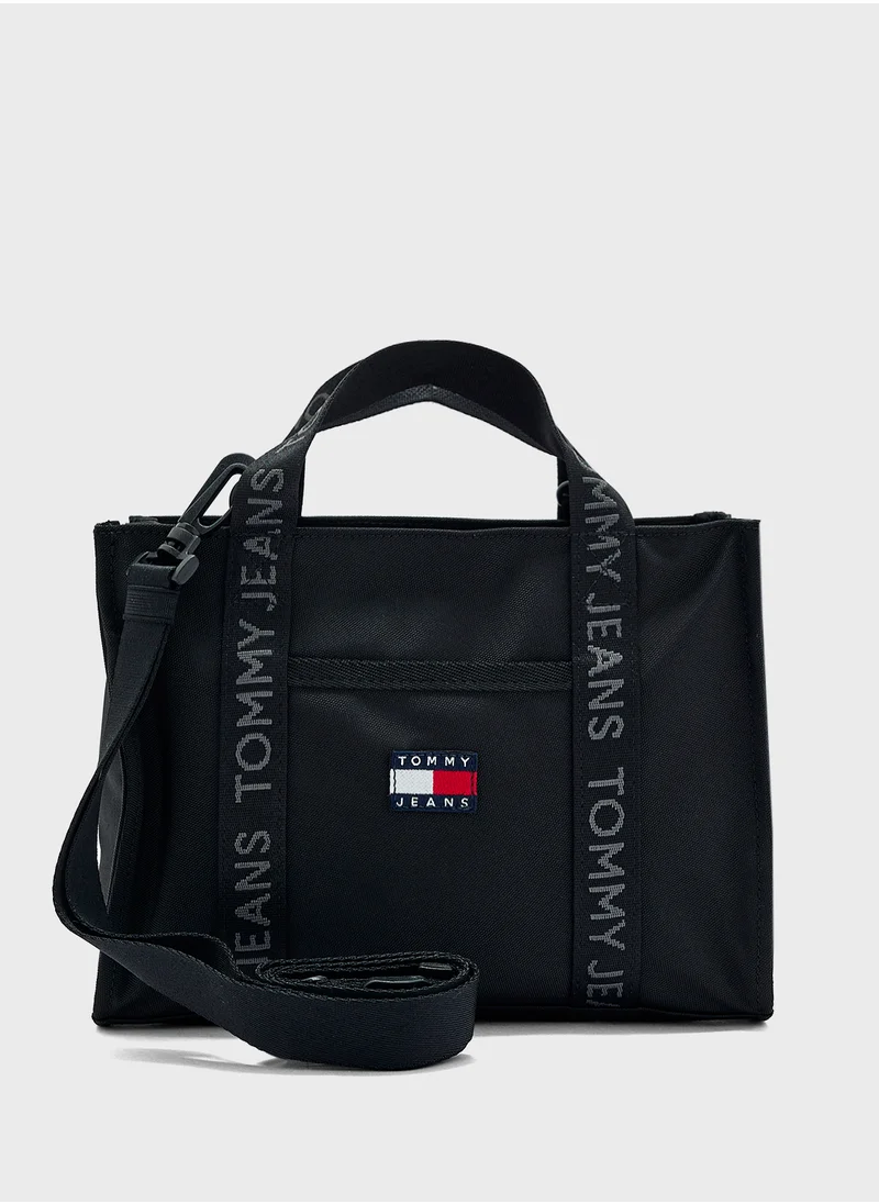 TOMMY JEANS Logo Detail Zip Over Tote