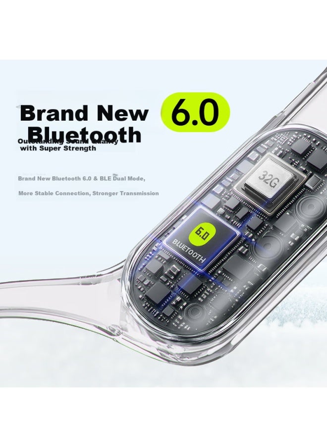 Langston Airswim Neo Bone Conduction Headphones Swimming Bluetooth Headphones Sports Running Cycling Waterproof Non-In-Ear Suitable For Apple Huawei Xiaomi Phones Ocean Blue - Image 5