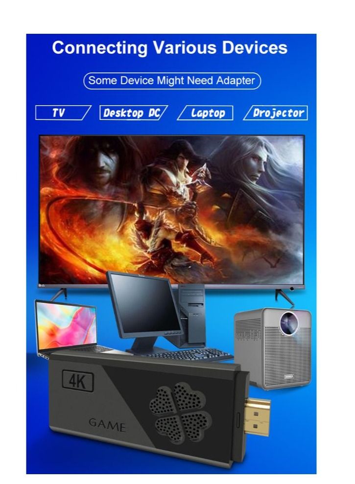 M8 HD TV Video Game Box Retro Console Box With 12,000 Games Wireless Controller Gamepad  - Image 5