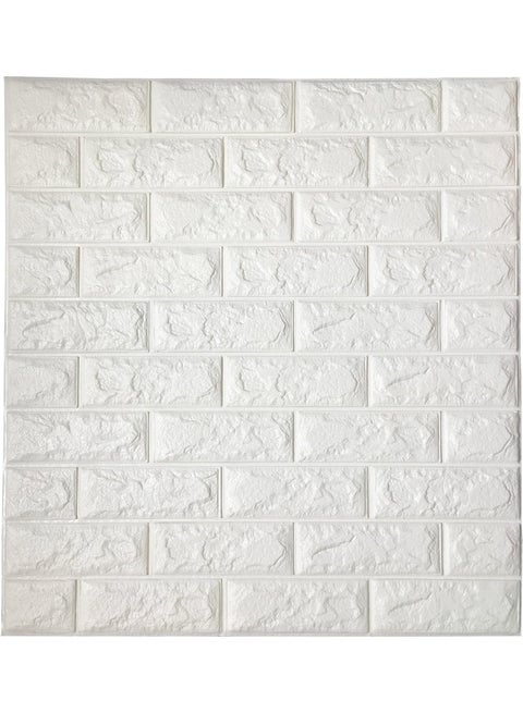 ملصقات حائط ثلاثية الأبعاد من إسفنج البولي إيثيلين ورق حائط ذاتي اللصق قابل للإزالة ومقاوم للماء بلاط حائط فني لغرفة النوم وغرفة المعيشة وخلفية التلفزيون