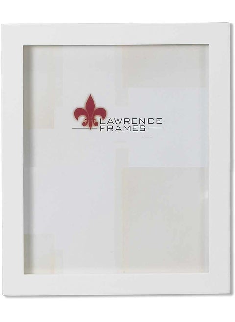 Lawrence Frames White Wood Picture Frame  Gallery Collection  4x5