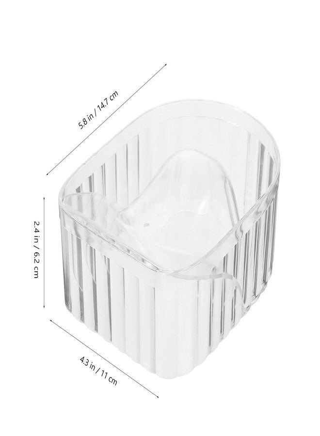FOMIYES Nail Soaking Bowl: Acrylic Manicure Tray for Softening Cuticles & Removing, Stylish Design for Home Salon Use for Home Nail Salon Supplies Polishing Remover Treatment - Image 3