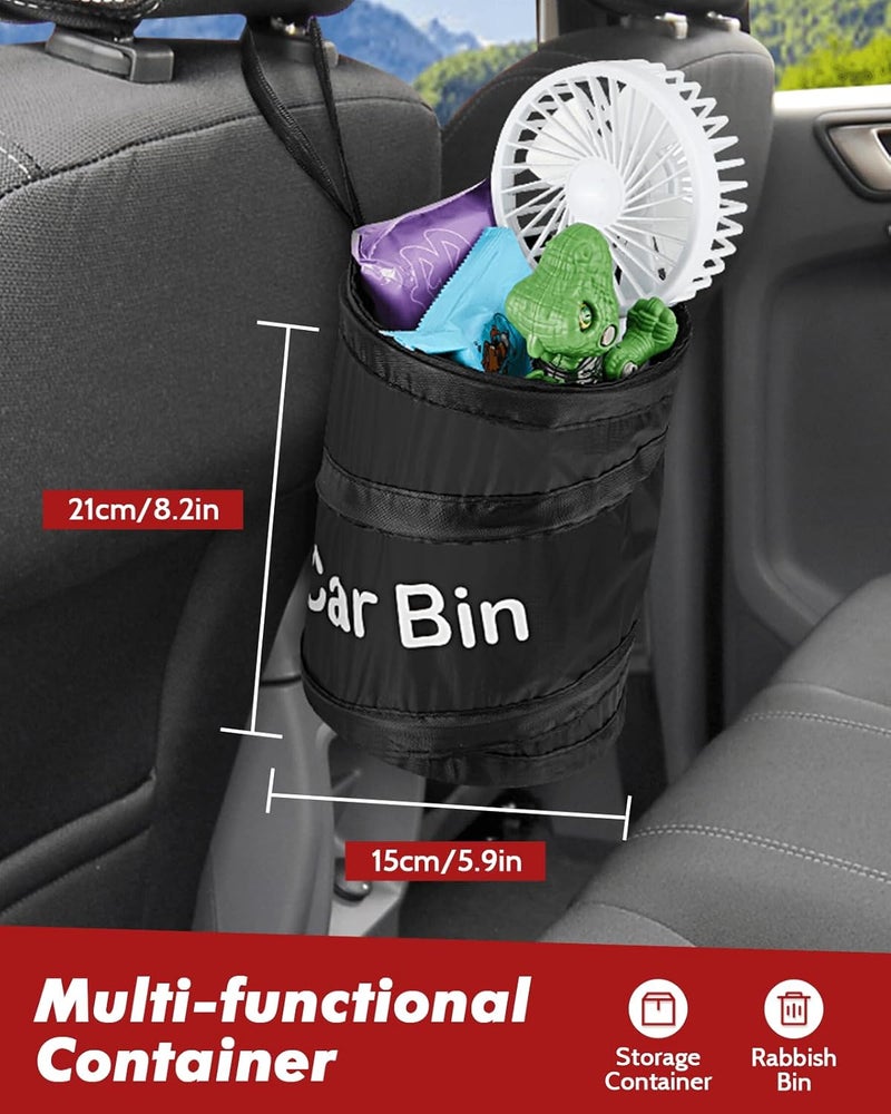 Zacro Foldable and Water Resistant Car Bin for Trash and Litter Storage - Image 2