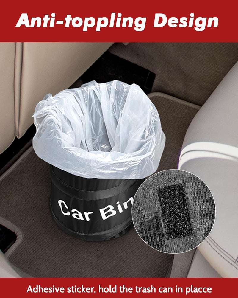 Zacro Foldable and Water Resistant Car Bin for Trash and Litter Storage - Image 4