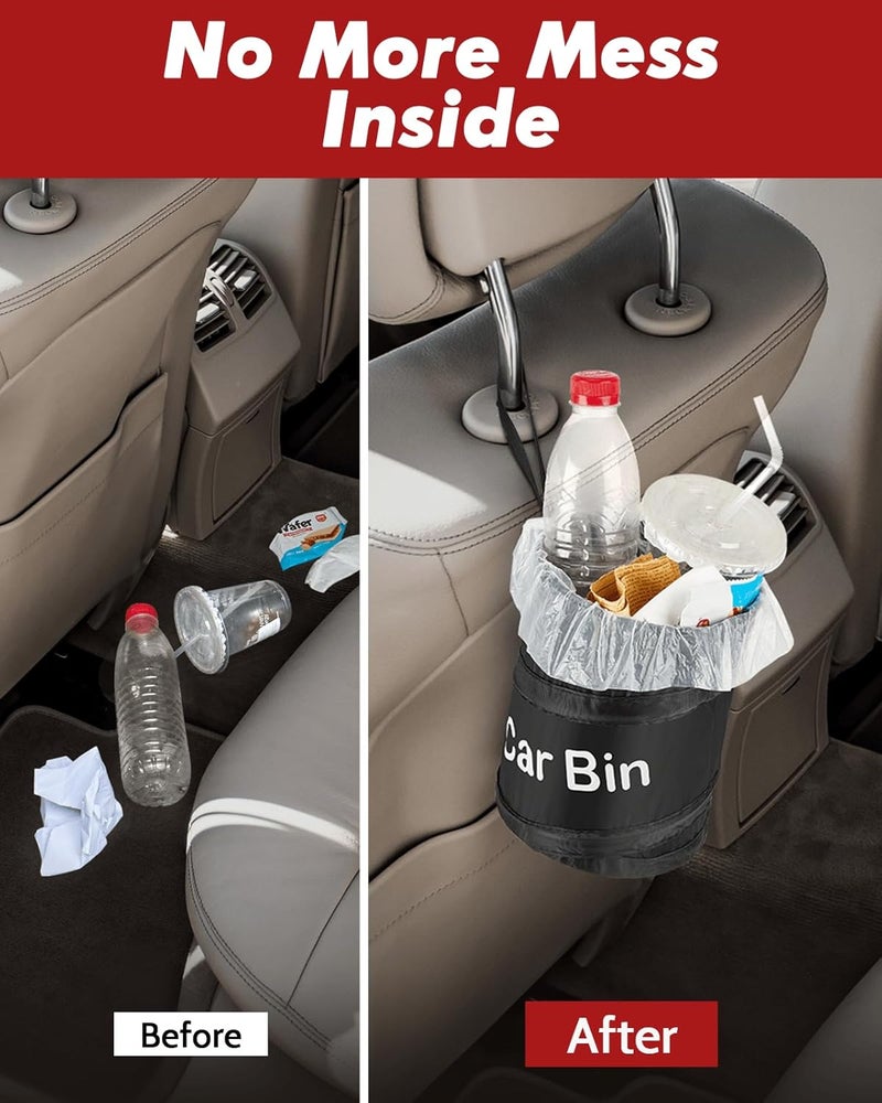 Zacro Foldable and Water Resistant Car Bin for Trash and Litter Storage - Image 5