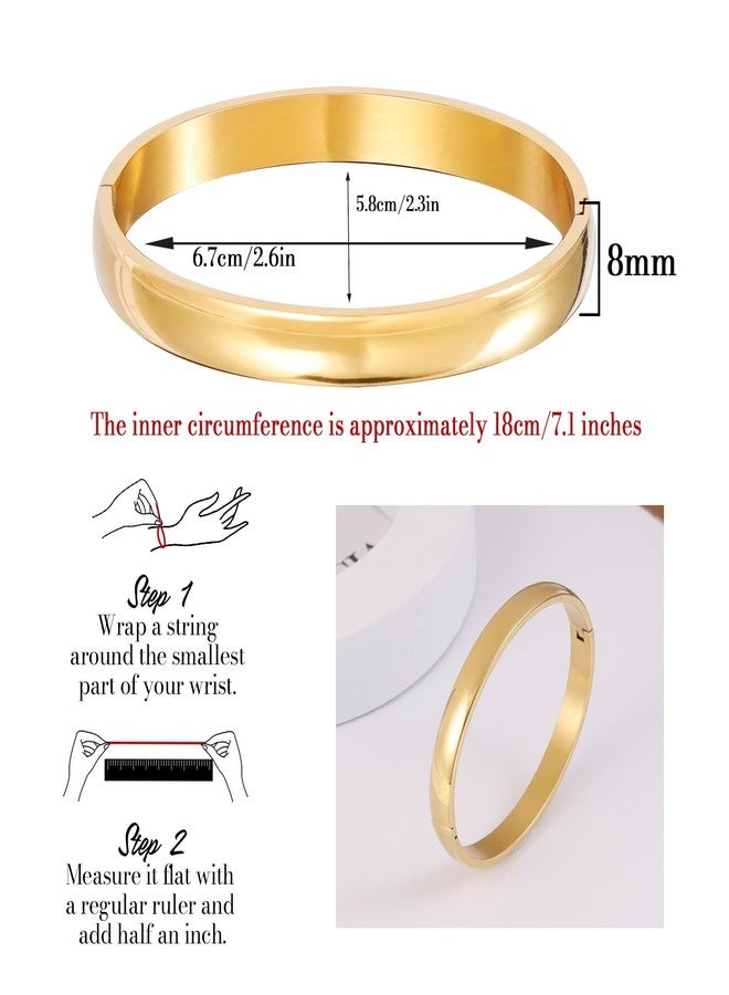 MILAKOO Gold Stainless Steel Bracelet for Women Oval Bangle To My Mom Card Motivational Unique Gifts - Image 3
