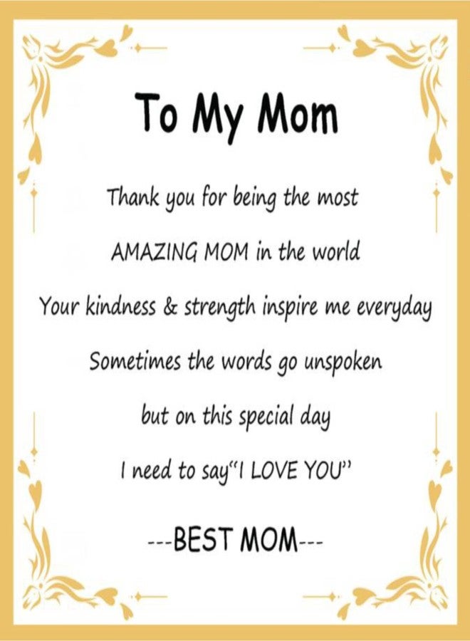 MILAKOO Gold Stainless Steel Bracelet for Women Oval Bangle To My Mom Card Motivational Unique Gifts - Image 2