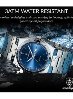 POEDAGAR Waterproof Luminous Men's Watch Quartz-41mm  - Image 4