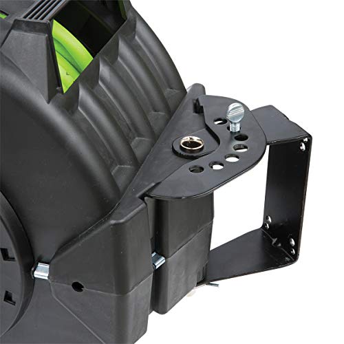 Flexzilla Pro Levelwind Retractable Air Hose Reel, 3/8 in. x 50 ft., Heavy Duty, Lightweight, Hybrid, ZillaGreen - L8305FZ - Image 5