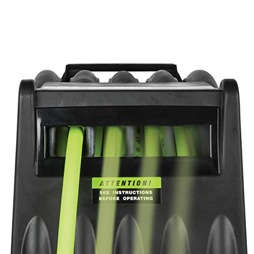 Flexzilla Pro Levelwind Retractable Air Hose Reel, 3/8 in. x 50 ft., Heavy Duty, Lightweight, Hybrid, ZillaGreen - L8305FZ - Image 4