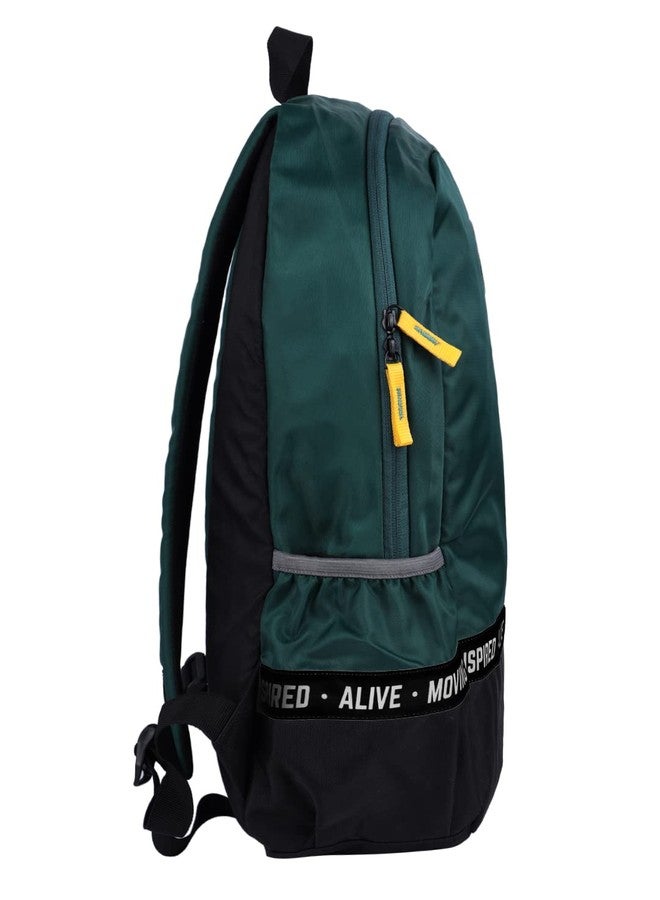 Gear Bomber Eco Statement 19"/22L Water Resistant School Bag | College Bag | Casual Bag | Backpack for Men/Women (Bottle Green) - Image 3