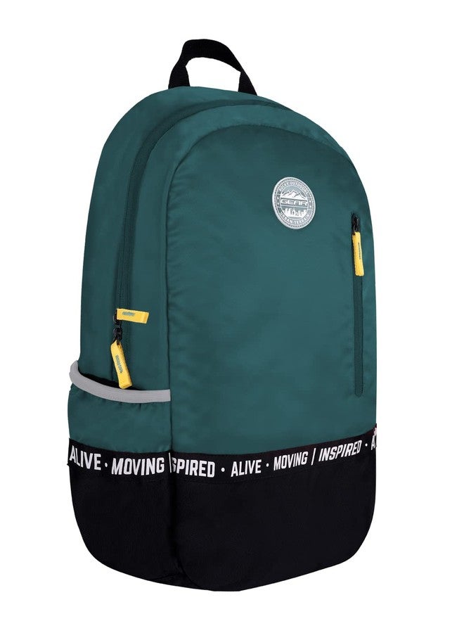 Gear Bomber Eco Statement 19"/22L Water Resistant School Bag | College Bag | Casual Bag | Backpack for Men/Women (Bottle Green) - Image 2