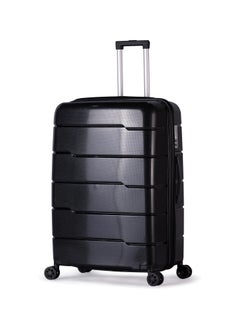 Generic 3-Piece Hard Shell Luggage Set – Unbreakable Polypropylene Suitcases – Black Travel Trolley Bags  - Image 2
