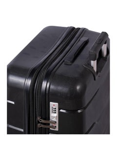 Generic 3-Piece Hard Shell Luggage Set – Unbreakable Polypropylene Suitcases – Black Travel Trolley Bags  - Image 3